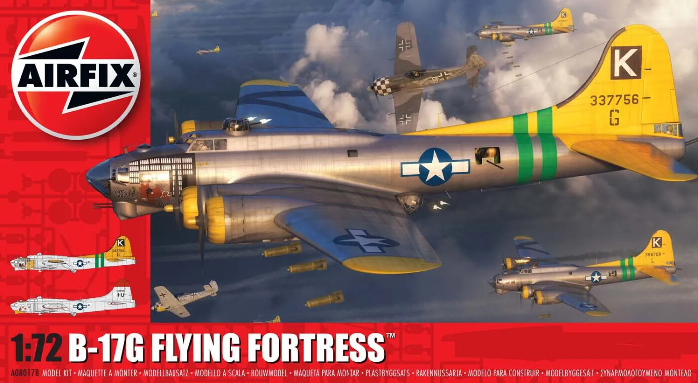 Airfix - Boeing B-17g Flying Fortress Fly Byggesæt - 1:72 - A08017b