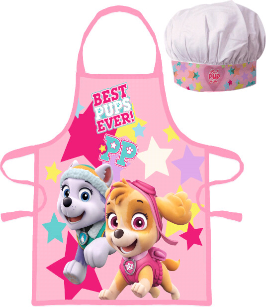 Børneforklæde Og Kokkehue - Paw Patrol - Best Pups