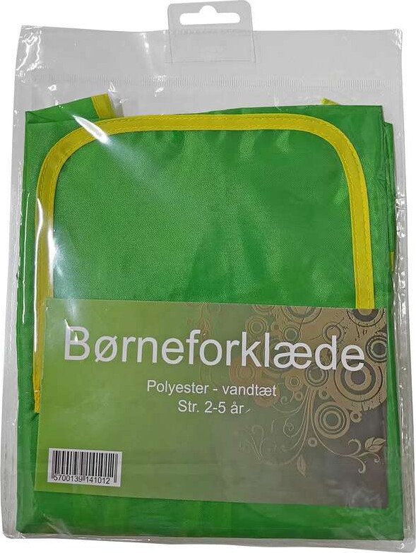 Børneforklæde Med ærmer - 2-5 år - Farve Kan Variere - Artino