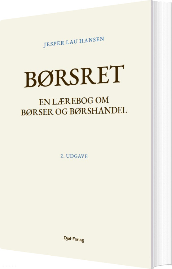 Børsret - Jesper Lau Hansen - Bog