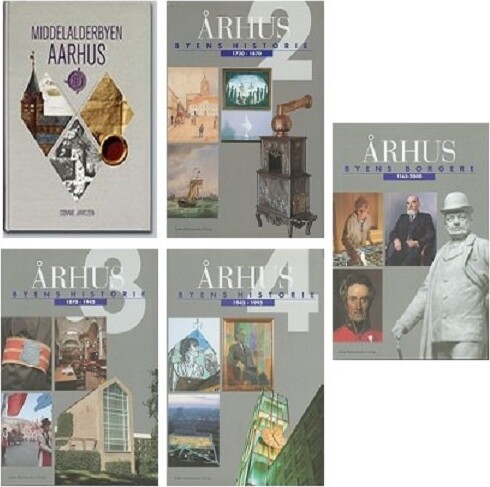 Billede af århus - Byens Historie - Bind 2-5 + Middelalderbyen århus - Flere Forfattere - Bog