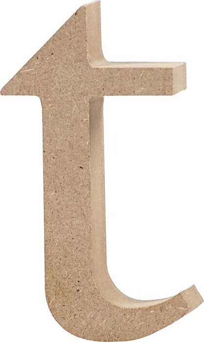 Bogstav I Træ - T - Lille Bogstav - H 10 Cm billede