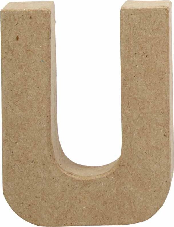 Bogstav - U - H 10 Cm - B 8 Cm - Tykkelse 1,7 Cm - 1 Stk. billede
