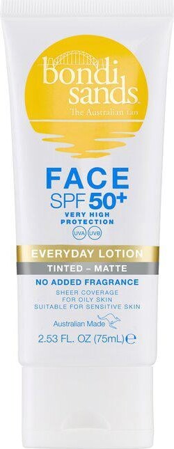Bondi Sands - Everyday Matte Tinted Face Lotion - Spf 50+ - 75 Ml billede