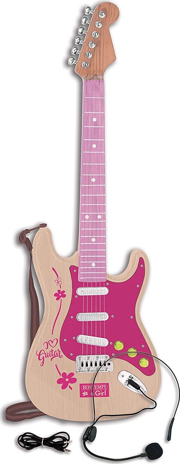 Rock El Guitar Til Børn - Bontempi - Pink