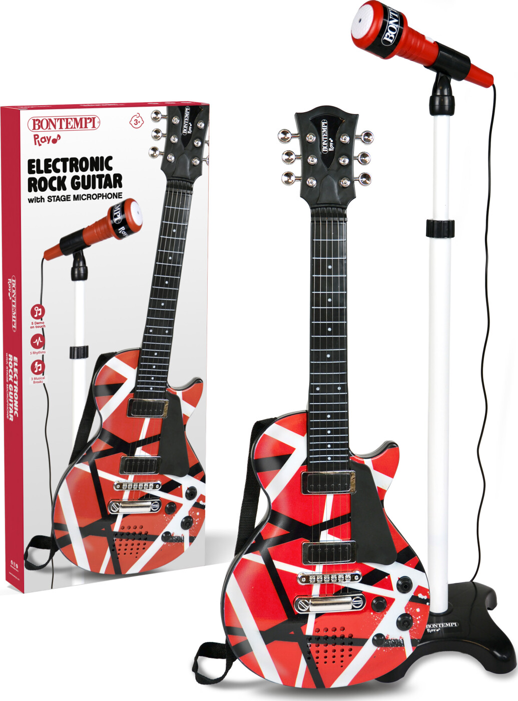 Bontempi - Play Electronic Rock Guitar With Stage Microphone
