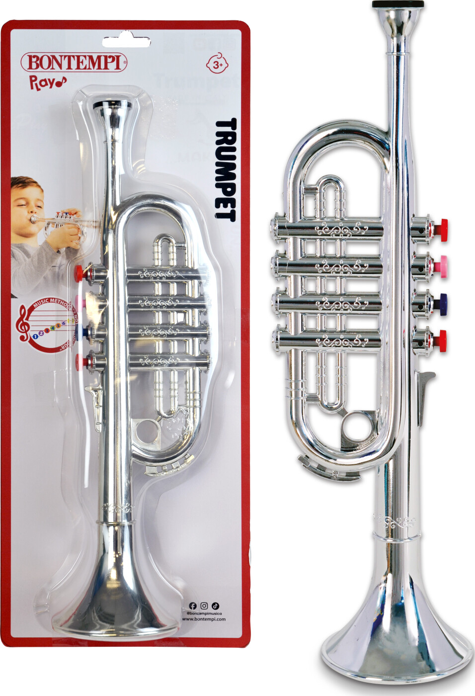 Bontempi - Play Trumpet - Sølv Trompet Til Børn