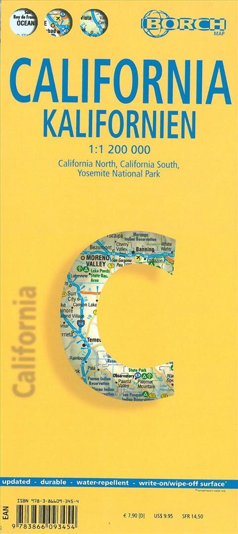 Borch Map California - English book