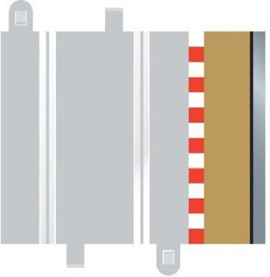 Billede af Scalextric - Borders And Barriers Sæt Til C8207 - Half Straight - 8 Dele - C8223