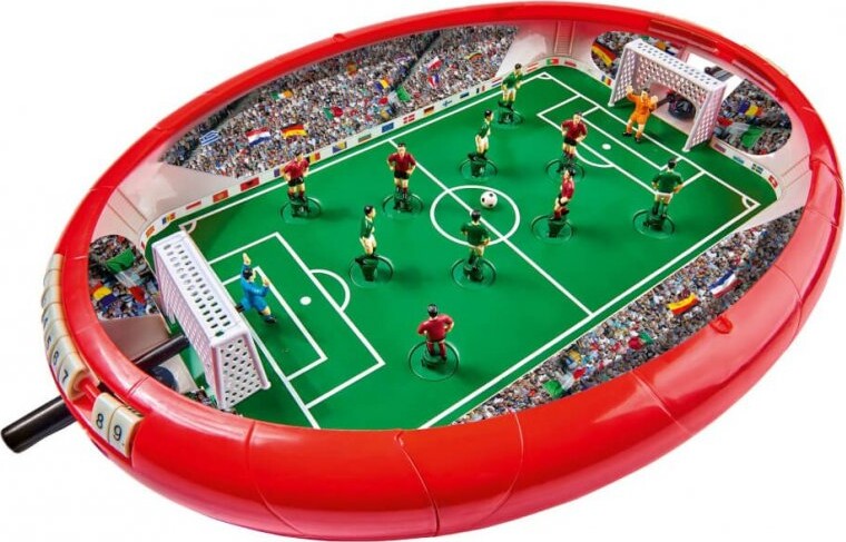 Lille Bordfodbold Spil Til Børn - 12 Spillere Og 3 Bolde