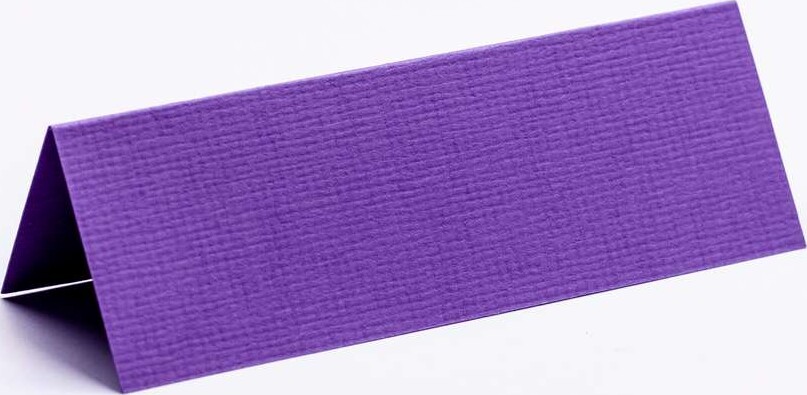 Bordkort - Blanke - Lilla Tekstureret - 10x7 Cm - 10 Stk.