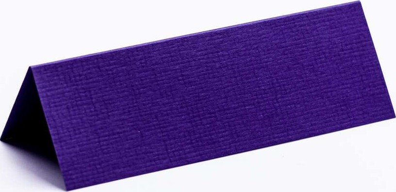Bordkort - Blanke - Mørk Lilla Tekstureret - 10x7 Cm - 10 Stk.
