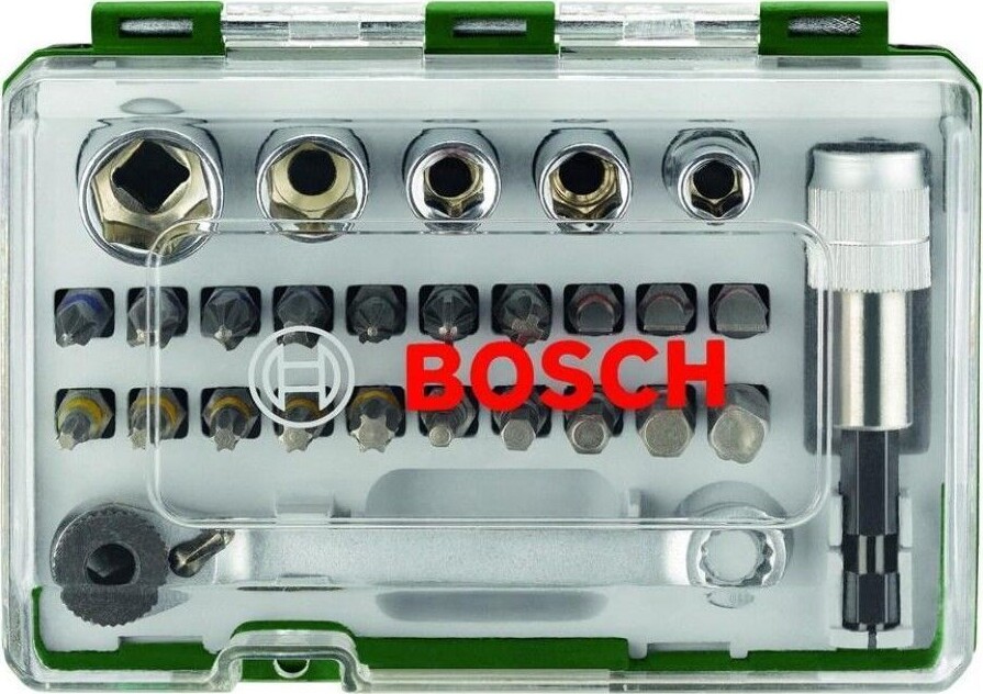 Bosch Bitssæt Og Mini Topnøglesæt - 27 Dele
