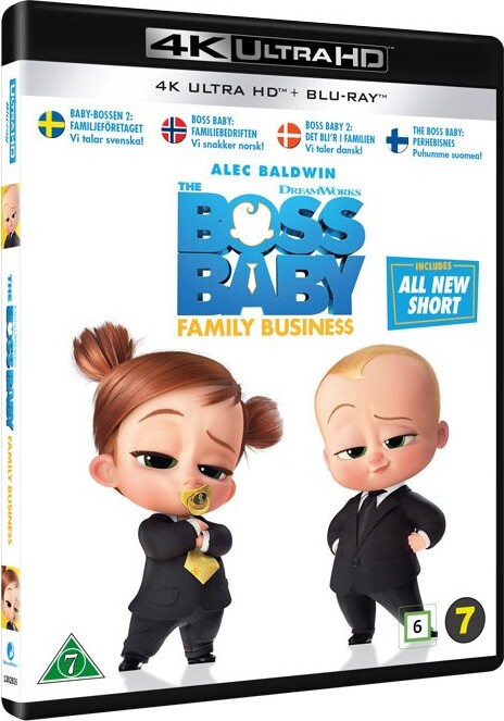 Boss Baby 2 - Det Bli'r I Familien 4K Ultra Hd Blu-Ray Film → Køb ...