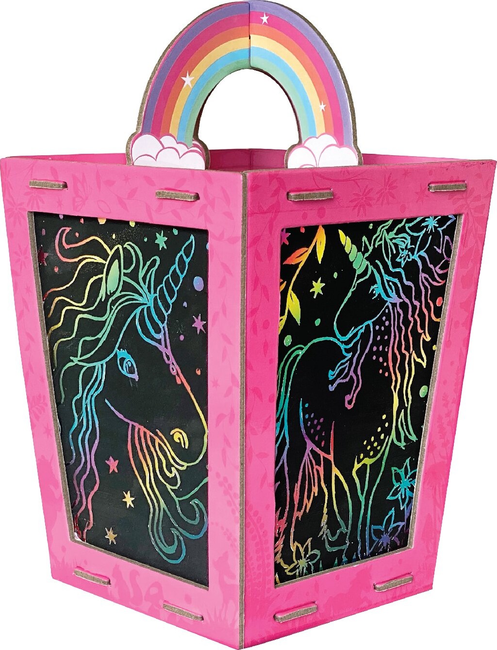 Box Candiy - Scratch Art Lantern - Totally Twilight Unicorns - (bc-1923)