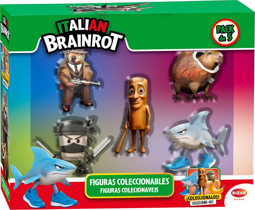 Brainrot - 5 Figurer Pak 5 Cm