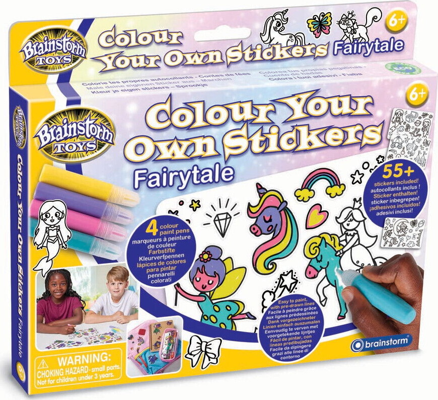 Brainstorm - Farv Dine Egne Klistermærker Eventyr