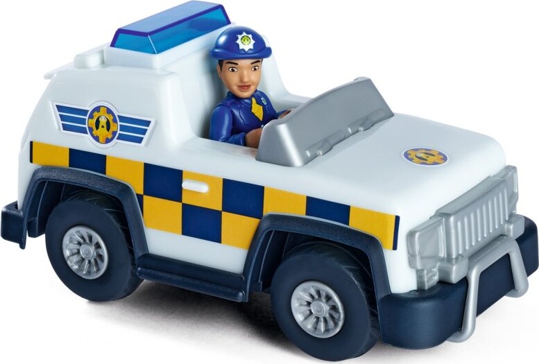 Billede af Brandmand Sam - Politibil Med Figur - 16 Cm