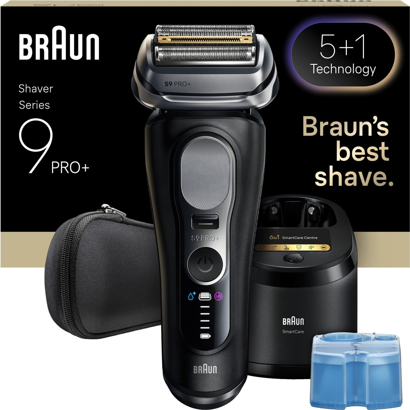 Braun - Series 9 Pro+ Elektrisk Barbermaskine - Sort