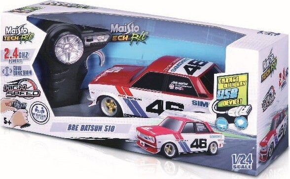 Maisto Tech Rc - Bre Datsun 510 Fjernstyret Racerbil - 1:24