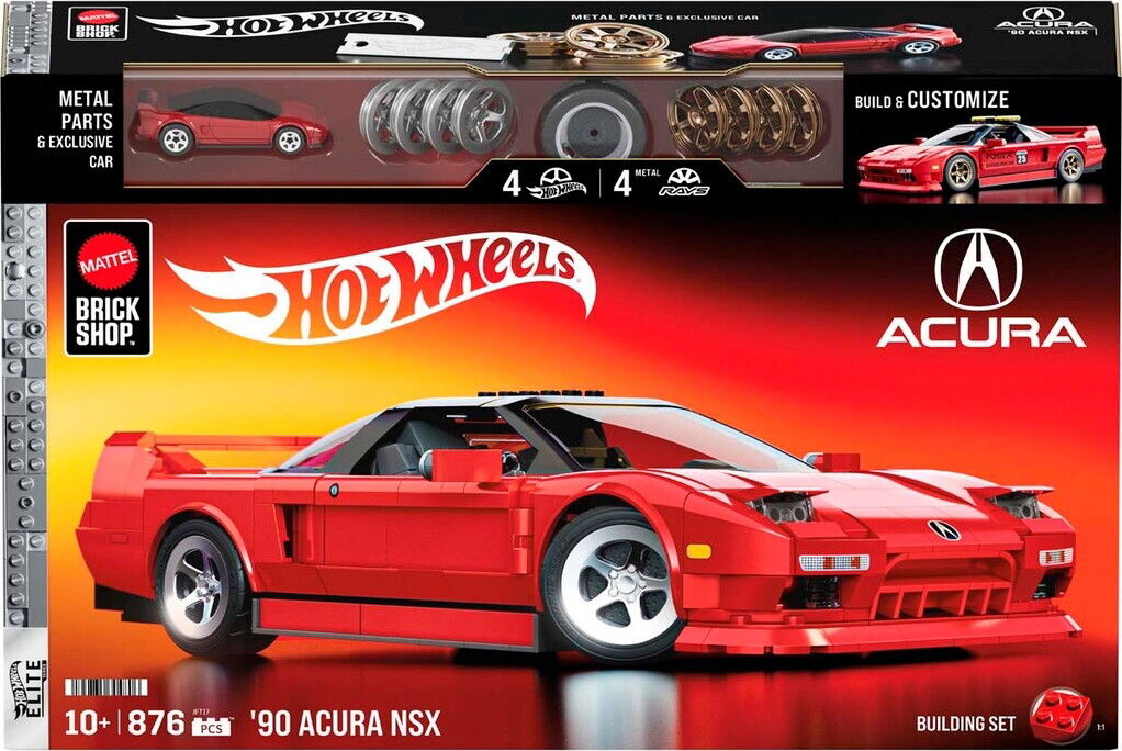 Mattel Brick Shop Jft17 - 90 Acura Nsx - Hot Wheels Elite