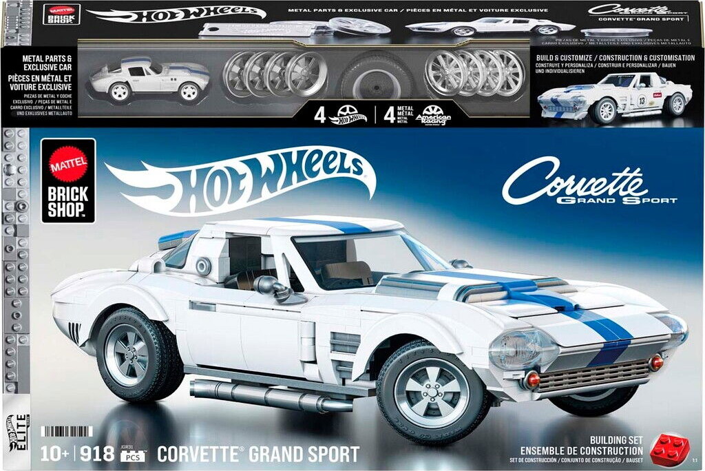 Mattel Brick Shop Jgr31 - Corvette Grand Sport - Hot Wheels Elite