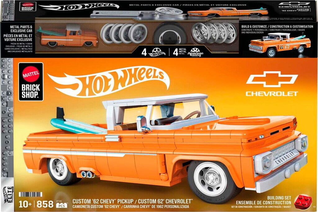 Mattel Brick Shop Jft20 - Custom 62 Chevy Pickup - Hot Wheels Elite