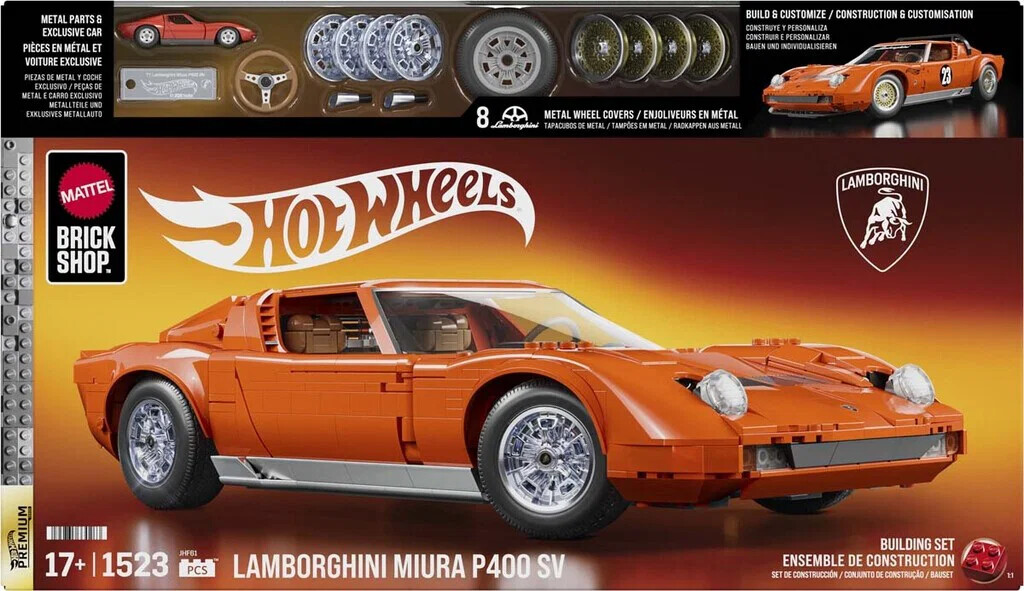 Mattel Brick Shop Jhf61 - Lamborghini Miura P400 Sv - Hot Wheels