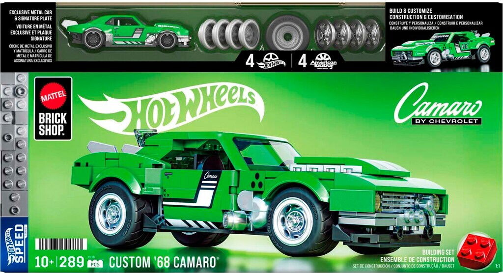 Mattel Brick Shop Jft16 - Custom 68 Camaro - Hot Wheels Speed