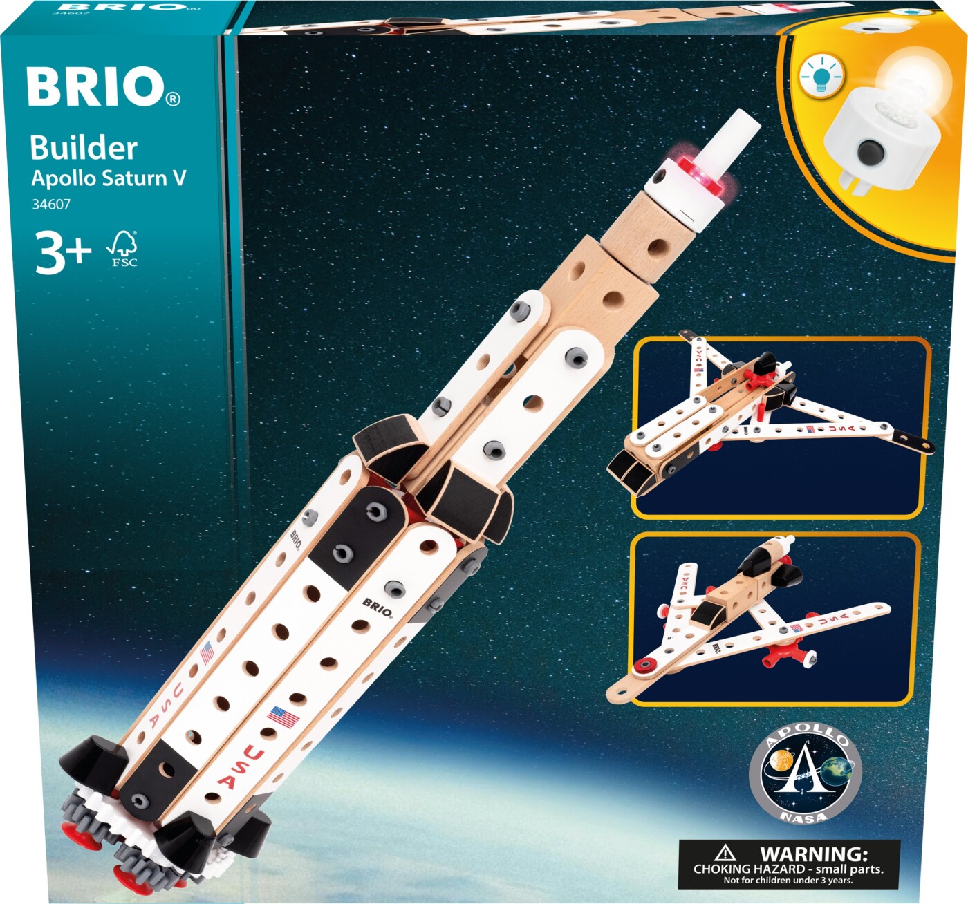 Brio Builder - Apollo Saturn V - 91 Dele - 34607