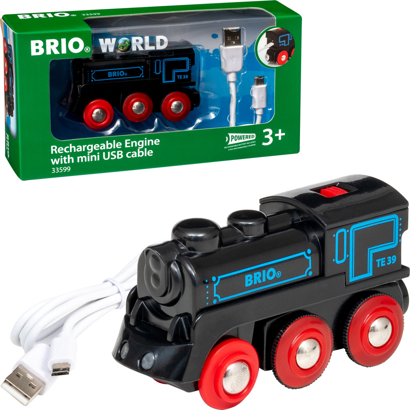 Billede af Brio Tog - Elektrisk Med Batteri - Genoplad Med Mini Usb-kabel hos Gucca.dk