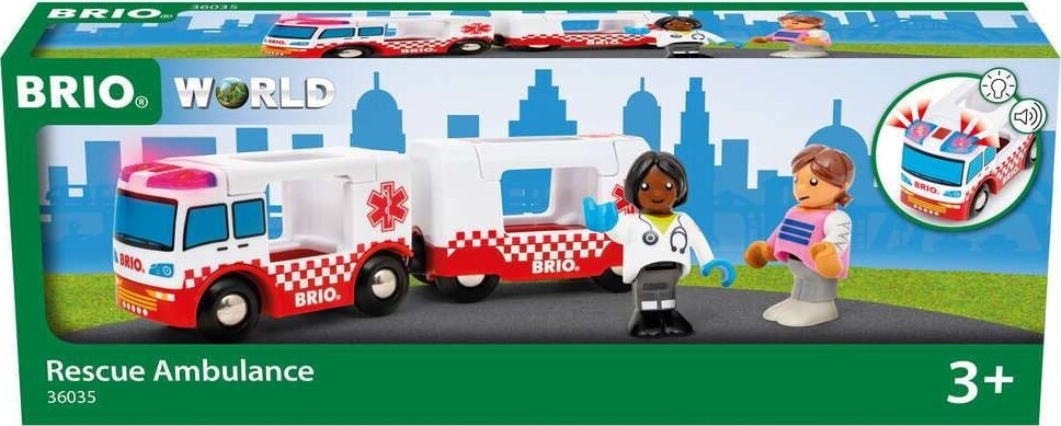 Brio World - Ambulance Med Lys Og Lyd - 4 Dele - 36035