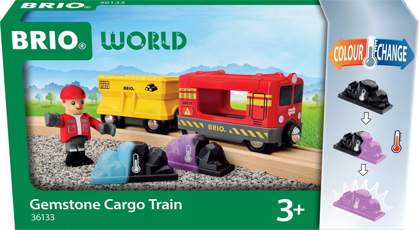 Brio World 36133 - Gemstone Cargo Train - Tog Med ædelstene