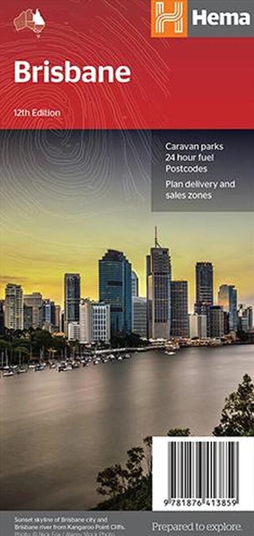 Billede af Brisbane & Region Handy Map - Hema Maps - English Book