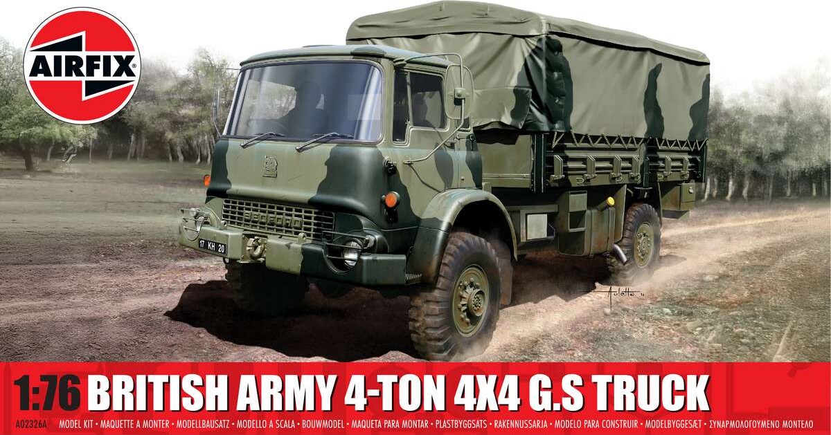 Airfix - British Army 4-ton 4x4 G.s Truck - 1:76 - A02326a