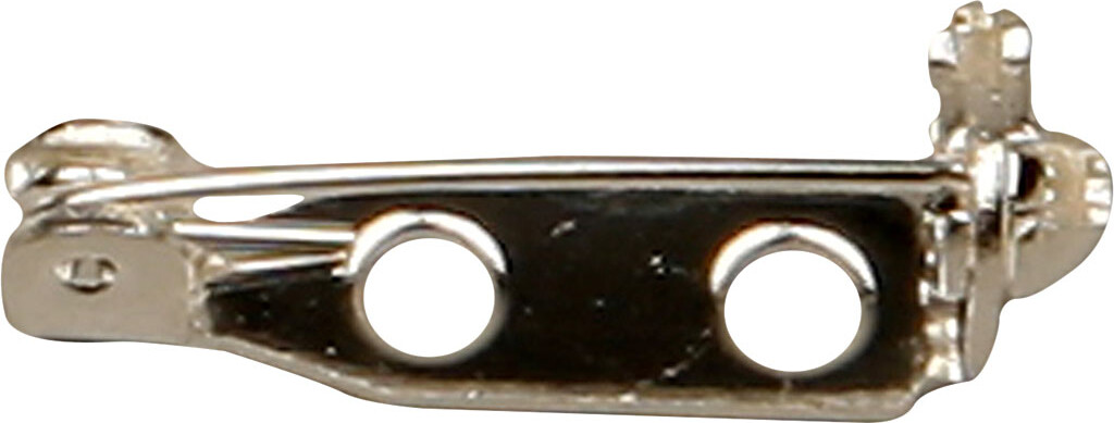 Brochenål - L 15 Mm - Forsølvet - 100 Stk.