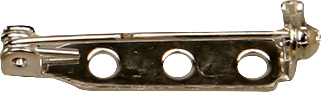 Brochenål - L 25 Mm - Forsølvet - 10 Stk. billede