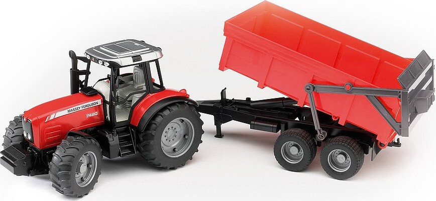 Billede af Bruder - Massey Ferguson 7480 Med Tippevogn - Br2045 hos Gucca.dk