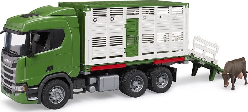 Bruder - Dyretransport Scania Super 560r Med 1 Ko