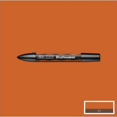 Winsor & Newton - Brush Marker Tusch - Orange Brun
