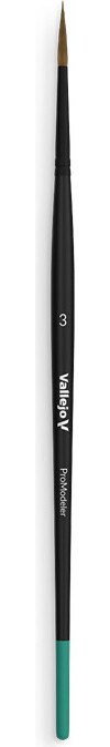 Vallejo - Pensel - Naturlige Hår Rund - No. 3