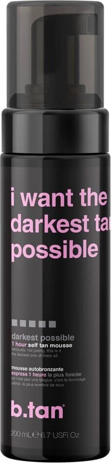 B.tan - I Want The Darkest Tan Possible Self Tan Mousse - 200 Ml