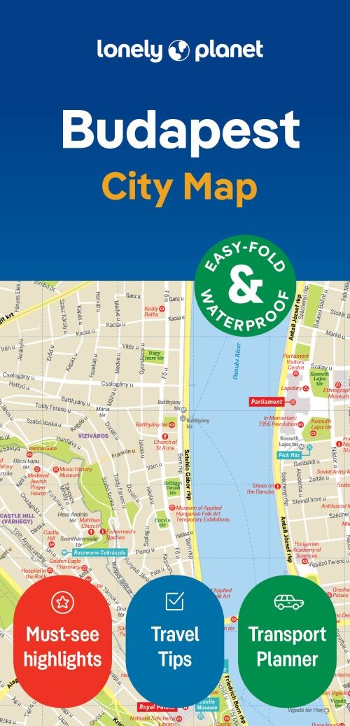 Budapest City Map - Lonely Planet - English book