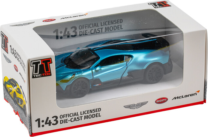 Tec-toy - Bugatti Divo Die-cast Model Bil - 1:43 - Blå