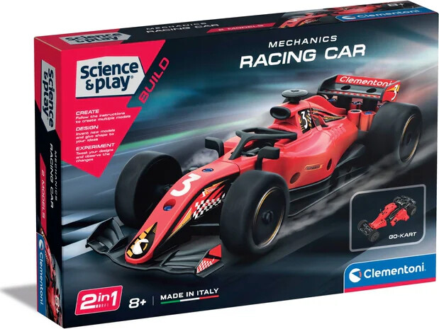 Clementoni - Science & Play Build - Mechanics Racing Car