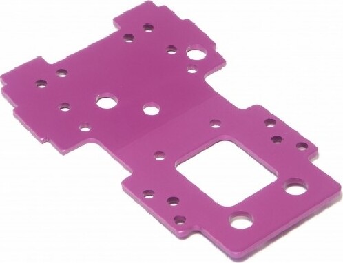 Bulkhead Lower Plate 2.5mm (purple) - Hp86067 - Hpi Racing