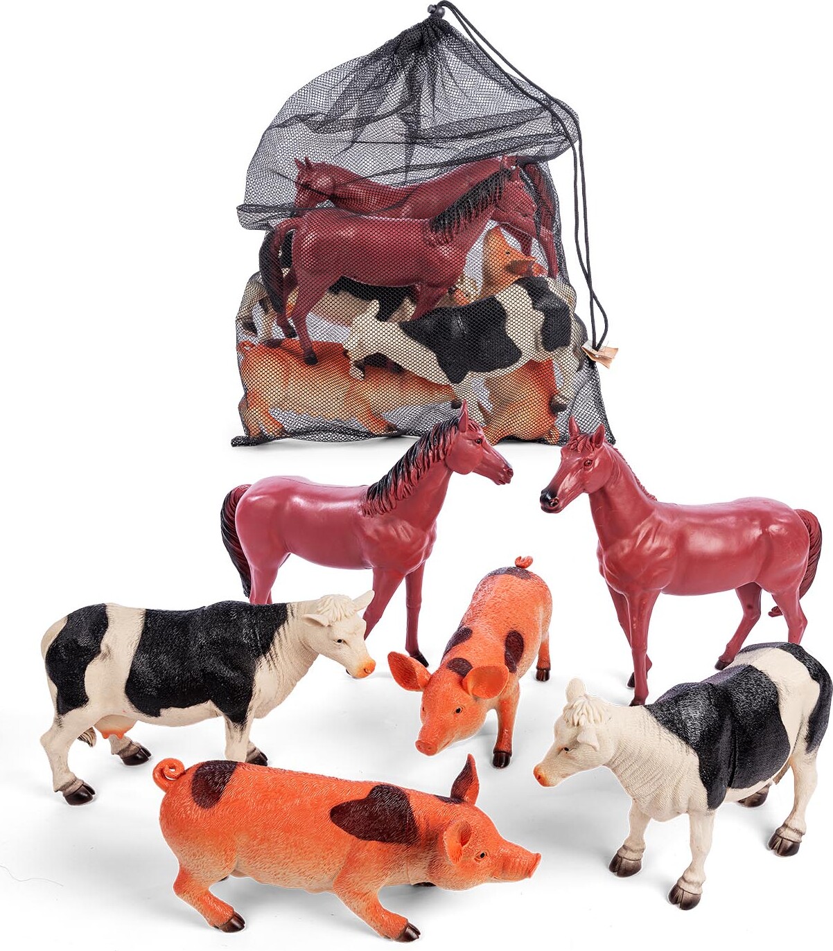 Bull Bløde Bondegårdsdyr 30 Cm - Assorteret