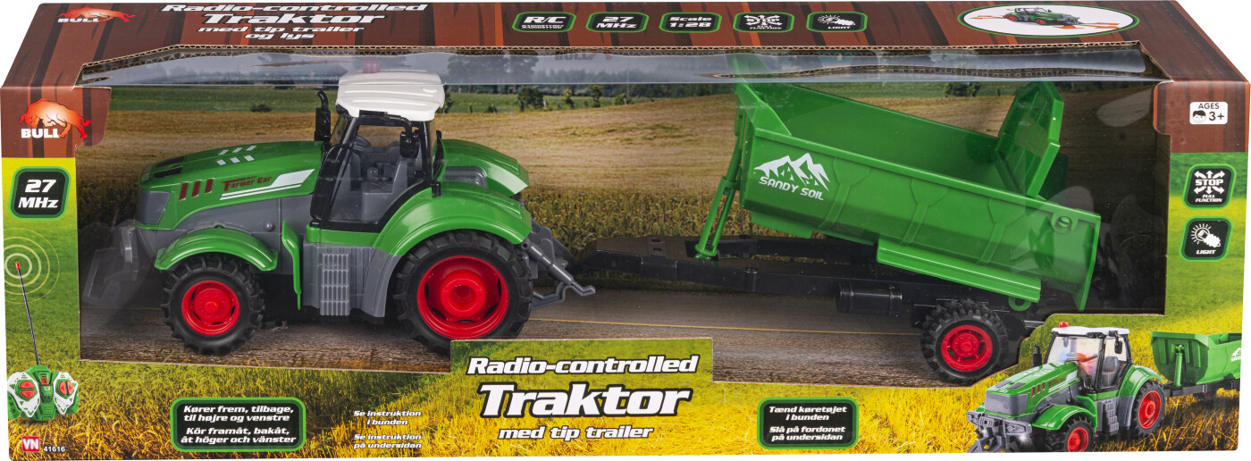 Bull - R/c Traktor M/ Anhæng