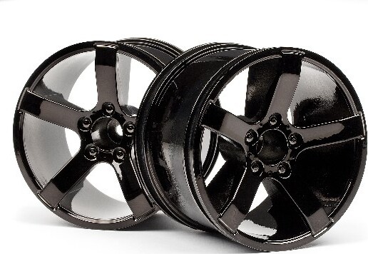 Billede af Bullet Mt Wheels Black Chrome (pr) - Hp101309 - Hpi Racing