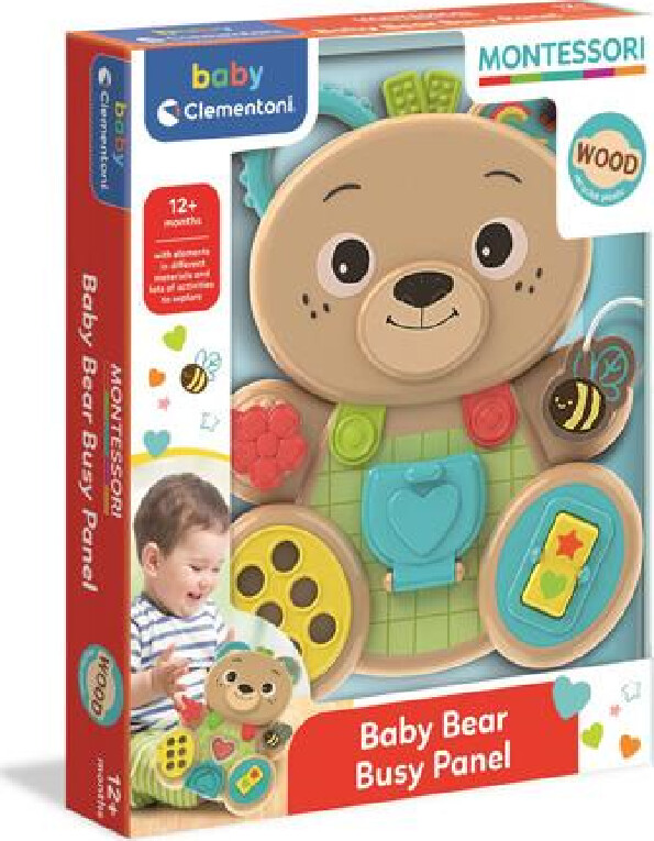 Se Baby Clementoni - Busy Bear - Montessori - Interaktiv Legetøj hos Gucca.dk